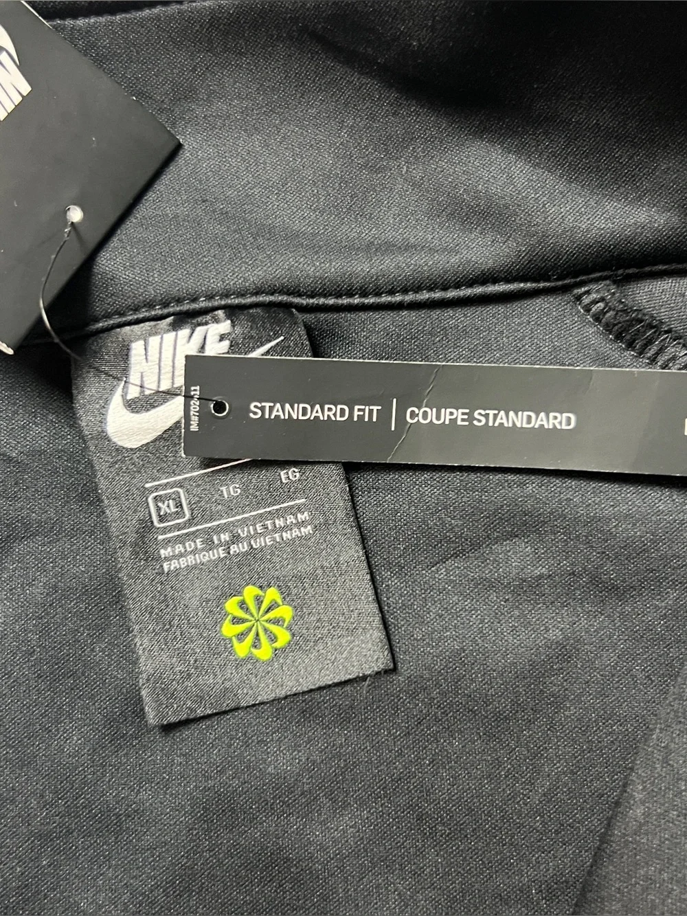 Nike Jacket Mens XL Black White Sportswear Tribute N98 Zip Up Track DA0003-010